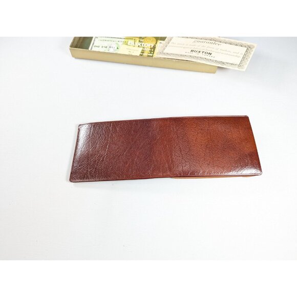 New Old Stock LORD BUXTON brown leather bifold wallet, Analine Calf leather - Picture 8 of 13